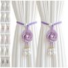 2Pcs Minimalist Floral Curtain Tiebacks Modern Curtain Holdbacks  Hanging Ornament