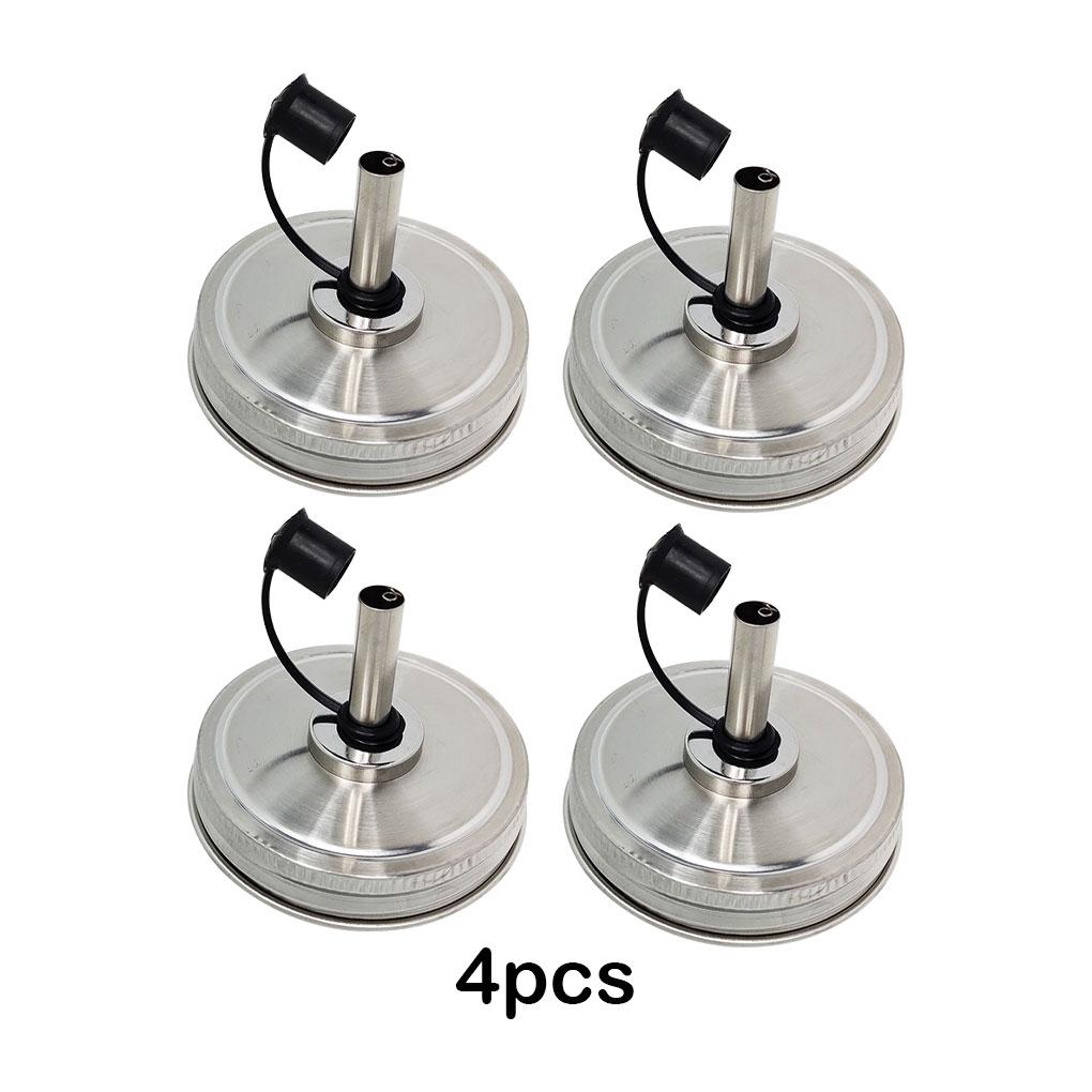 4x Durable And Convenient Stainless Steel Pour Lid For Everyday Convenient And Practical