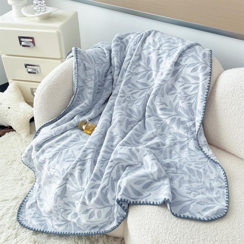 

Ракушка игла трехмерная резная молочный флис одеяло осенне-зимнее утолщенное спальня диван одеяло 80x155cm 1pcs