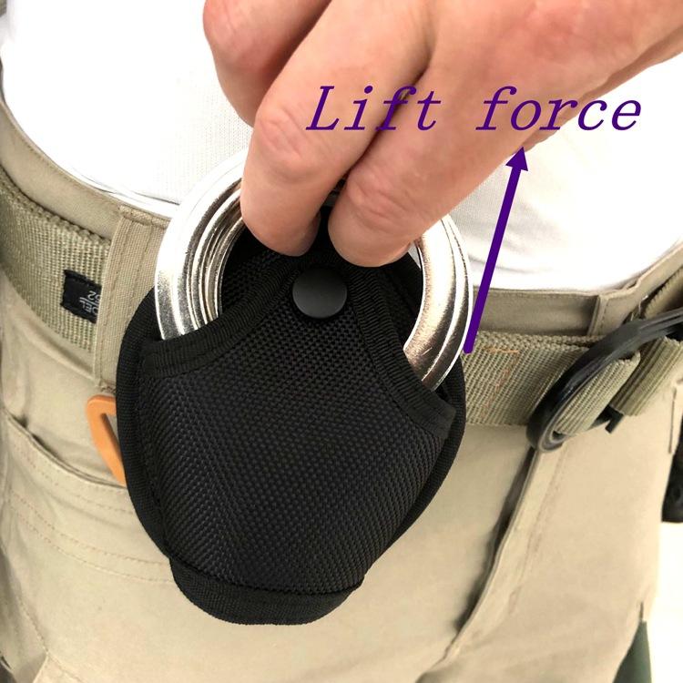 Universal Waist handcuff Pouch Nylon Quick Out Molle Handcuff Case Tactical Handcuff Shackle Holder Storage Belt Bag Accessories