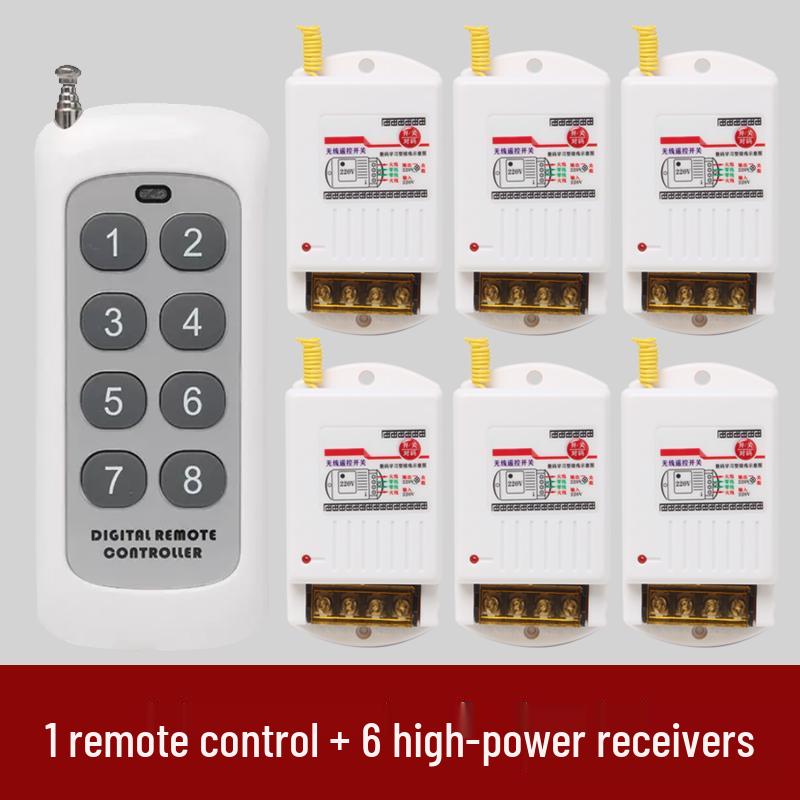 High-Power Submersible Pump with Smart Wireless Remote and Light Control, 220V Multi-Channel Wiring-Free Power Supply