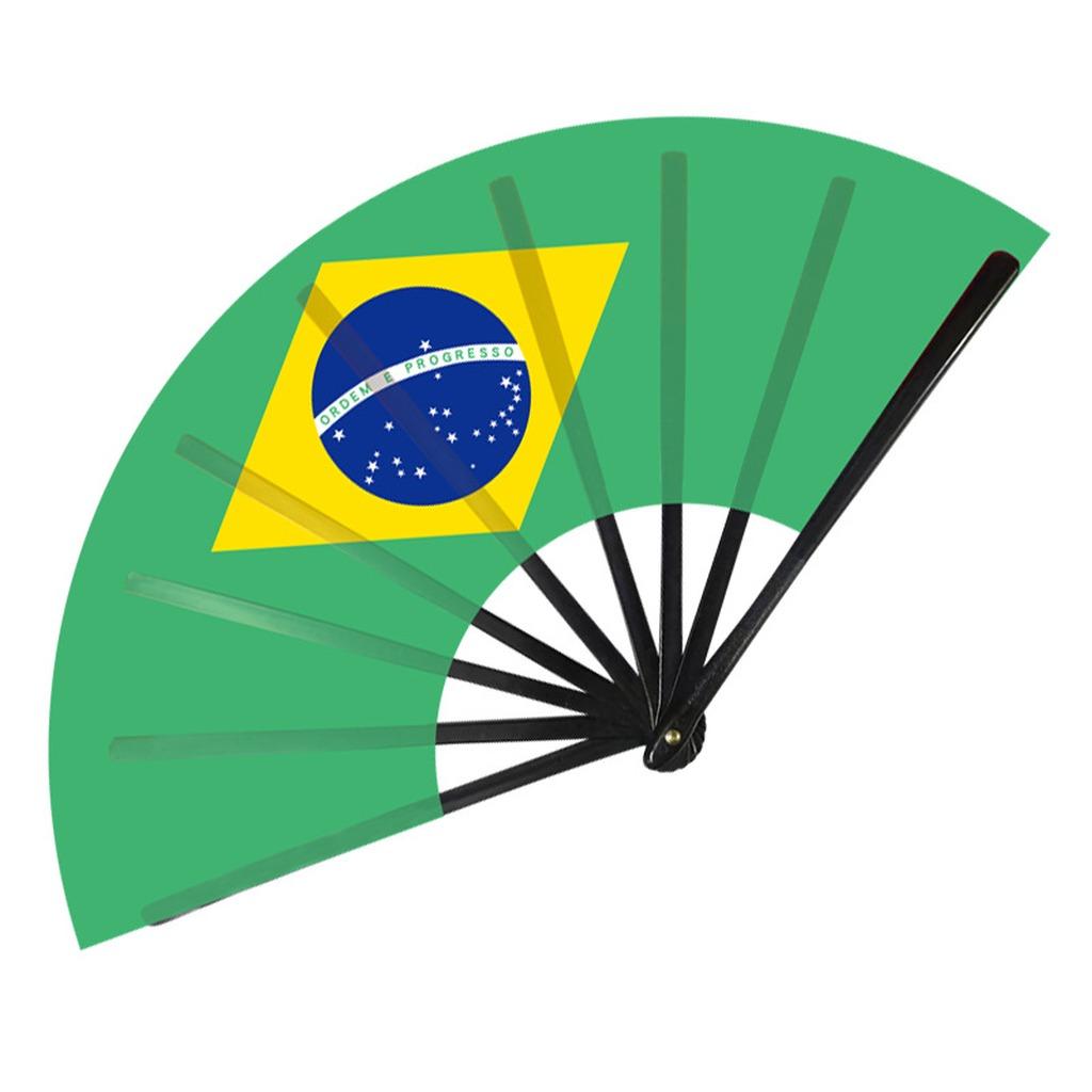22cm Folding Hand Fan South America 8 Country Flags Cheering Fan For Sports Events Parties And Festival Celebrations