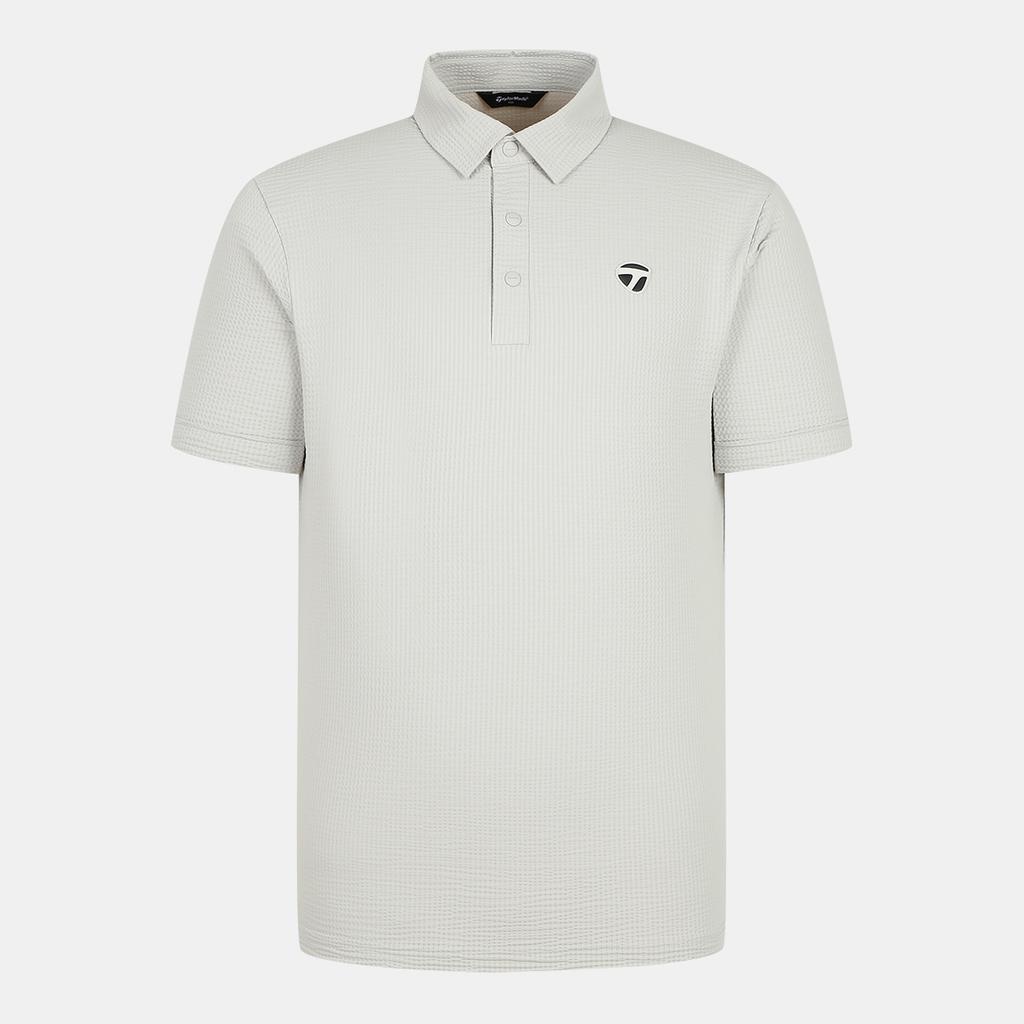 TAYLORMADE APPAREL 26Ss Men'S Seersucker Collared Short Sleeve T-Shirt T8031T62146-190