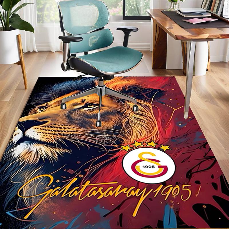 1pc Football Team Design Area Rug - Non-Slip, Soft & Cozy Floor Mat for Living Room, Bedroom, Office - Indoor/Outdoor Decorative Carpet