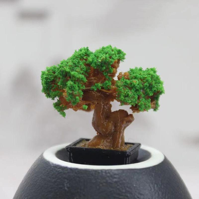 1/12 Dollhouse Simulation Mini Green Tree Potted Dollhouse Home Decorations Dolls House Micro Landscape Garden Ornament