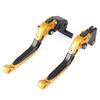 Mallofusa Motorcycle Brake Clutch Lever Set Adjuster Retractable Telescopic 6 Level Adjustment Genuine Replacement
