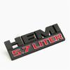 1PCS HEMI 5.7 Liter Car Sticker For Rear Trunk ABS 3D Badge Emblem Modification Decal Displacement Label