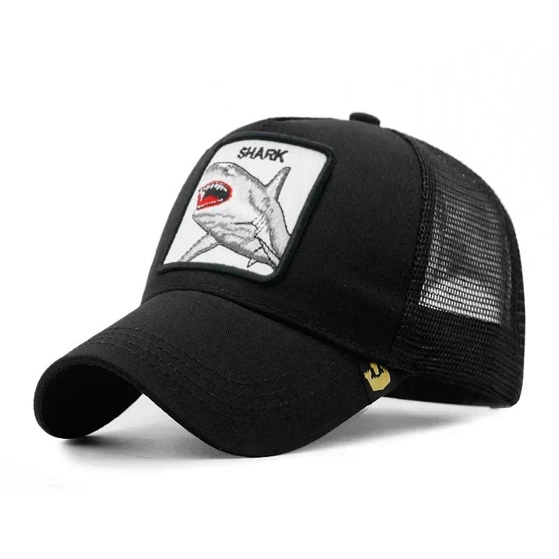 Șepci de baseball Bărbați, femei, șapcă snapback hip hop, cu animale de modă, broderie de vară, șapci de camioner din plasă respirabilă, îmbrăcăminte de stradă, os