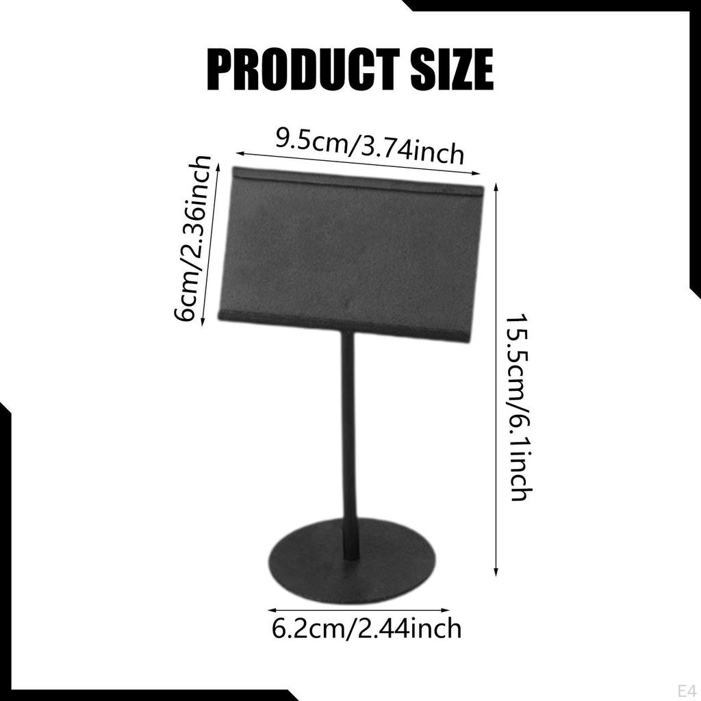 Business Card Holder Name Holders Stainless Steel Sign Number Stands for Buffet Party