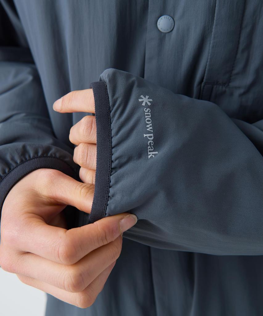 Snow Peak Flexible Insulated Cardigan Padded and and XXL JK-26SU001, Insulated, Men's Women's, Charcoal,