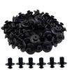 10-60Pcs Car 8mm Hole Plastic Rivets Fastener Clip Car Bumper Fender Auto Black Door Trim Fasteners Retainer Push Pin Clips