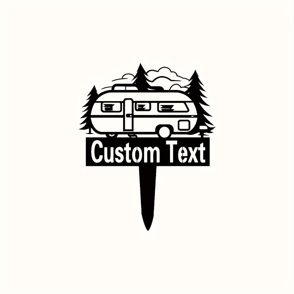 Metal Wall Art for Camping RV Outdoor Decor Waterproof Rustic Garden Sign
