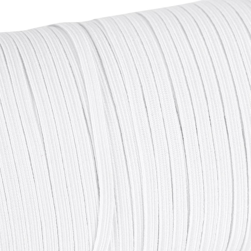 200 Yards Length Elastic Band Rope High Elasticity Flat Elastic Cord  For Sewing DIY Projects белый