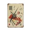 Wassily Metal Signs Kandinsky Geometric Wall Art Posters Decor Modern Abstract Style Tin Signs Picture for Bar Living Room