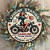 Vintage Garage Decor 8x8 Inch Retro Motorcycle Metal Tin Sign Industrial Wall Art Man Cave Pub Bar Workshop