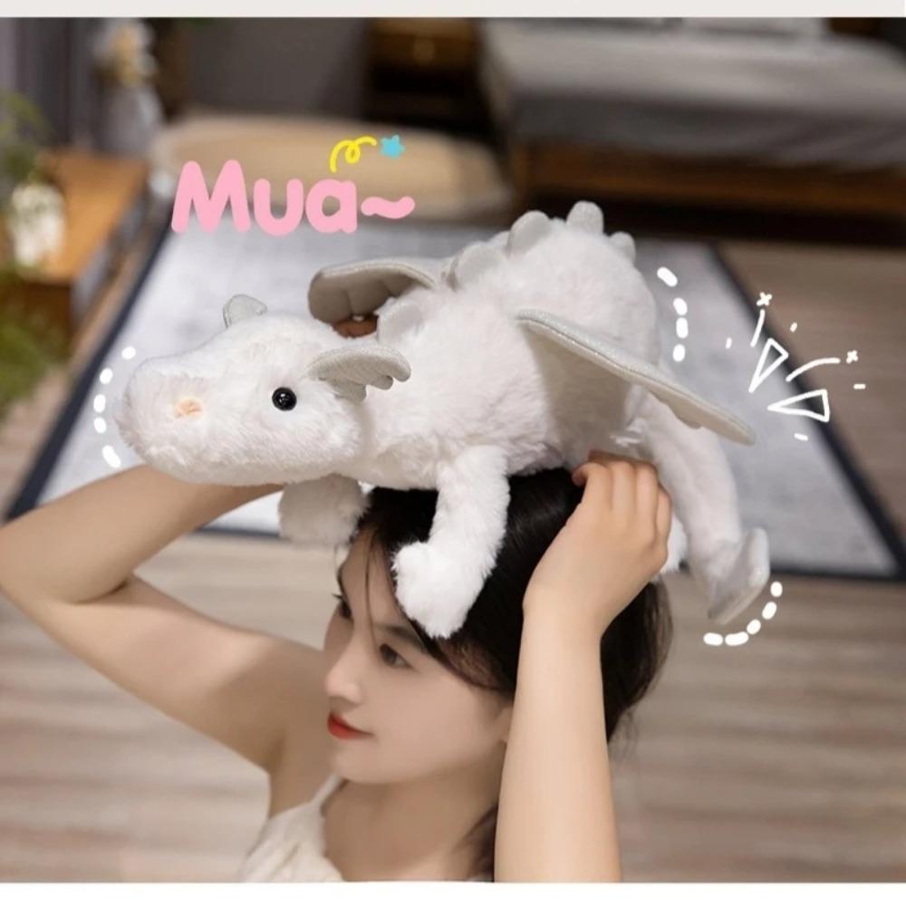 Sky Dragon Jc Plush Doll Plush Toy Rainbow Dragon Stuffed Animal Bedside Sleeping Pillow Snow Dragon Desktop Ornament Fun Gift