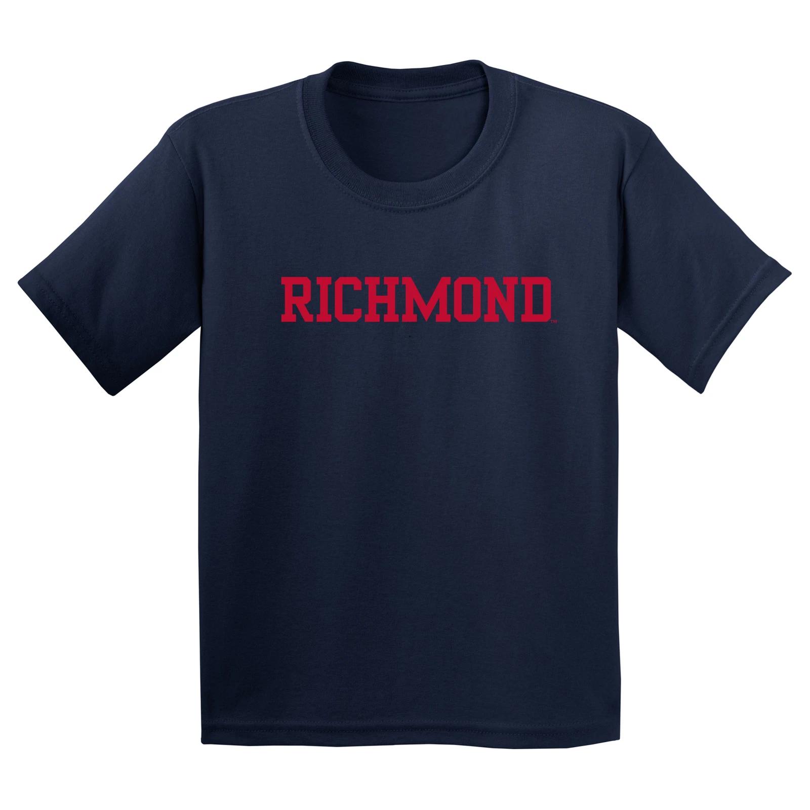 Richmond Spiders Basic Block Youth T Shirt - Navy L