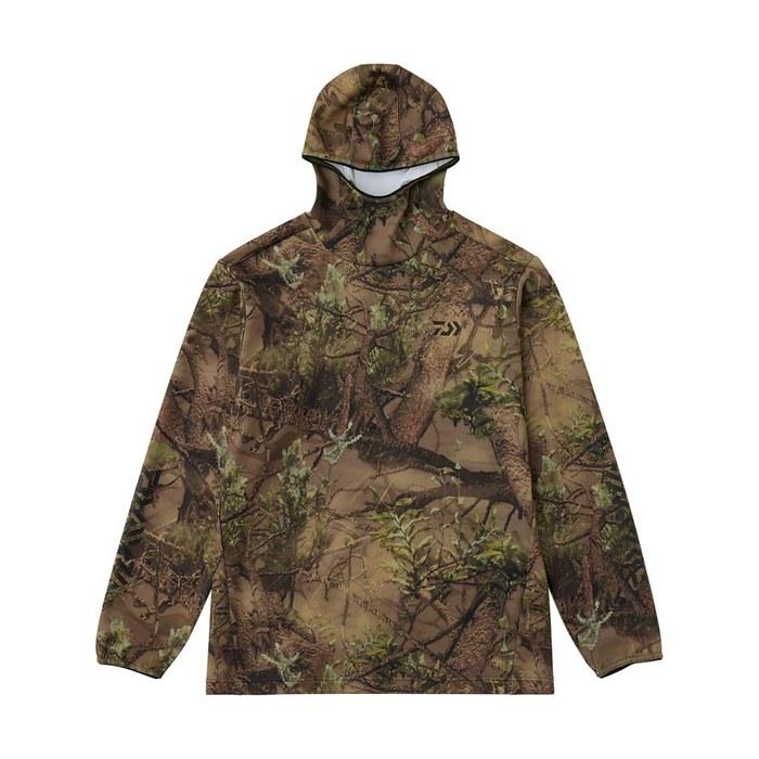 [Daiwa] Stretch Shirt Hoodie DE-9225 Real Lake L