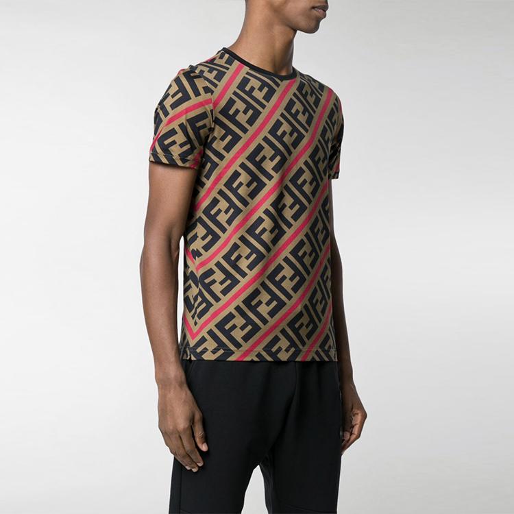 FENDI Ff Monogram Printed T shirt FY0894A7A8F13J8