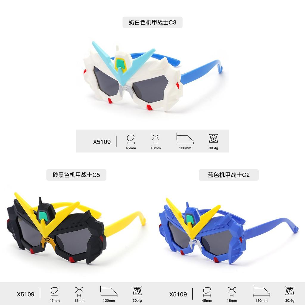 Mysterious Mech Warrior Kids Sunglasses With Polarized Tac Lenses For Sun Protection And Outdoor Play