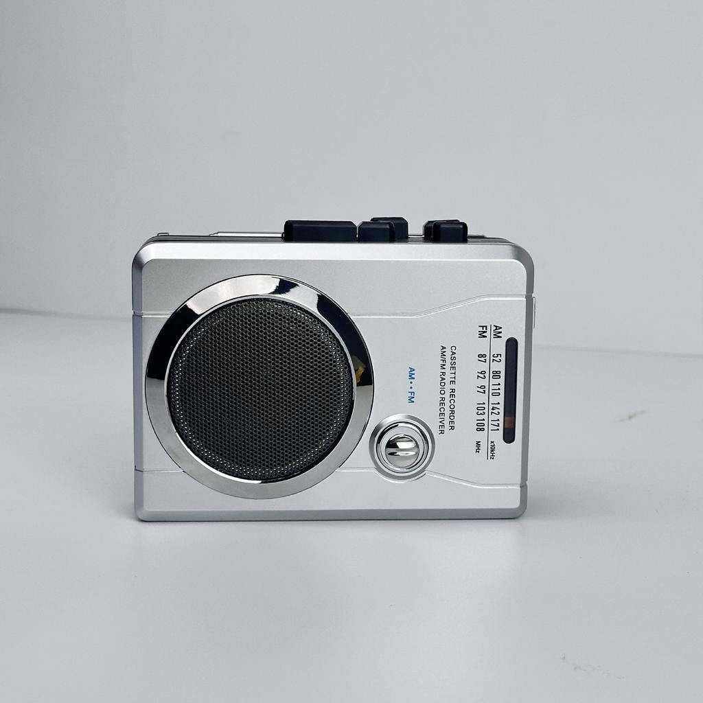 Portable Tape Player with FM Radio Language Learning Cassette & Headphones Functions USB MP3 Auto Reverse