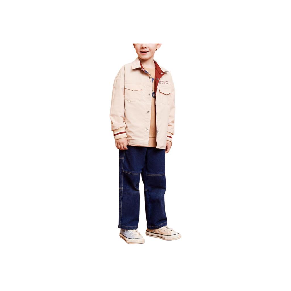 Levis Reversible Jacket With Spliced Lapel And Drop Shoulder Kids jackets Deep-Chili-Red LV2312026GS-001