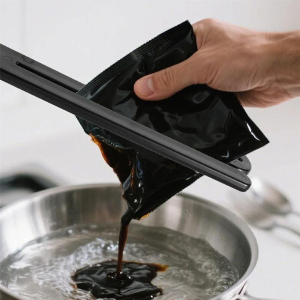 Lightweight Design Food Bag Cutter Stainless Steel Food Pouch Squeezer  Home Kitchen