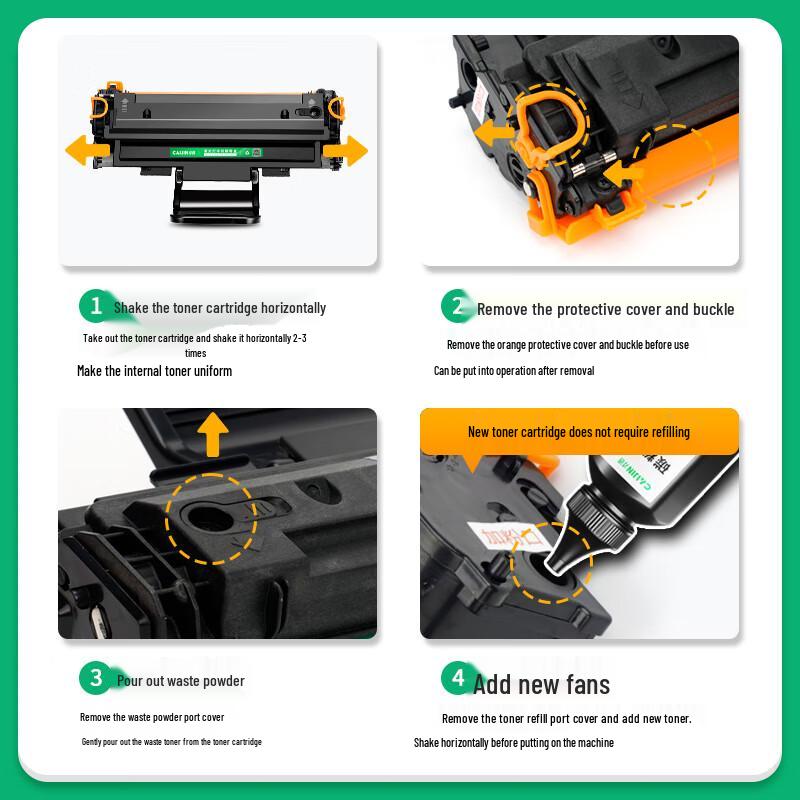 Caijin Compatible Integrated Toner Cartridge for Cangtian Printers