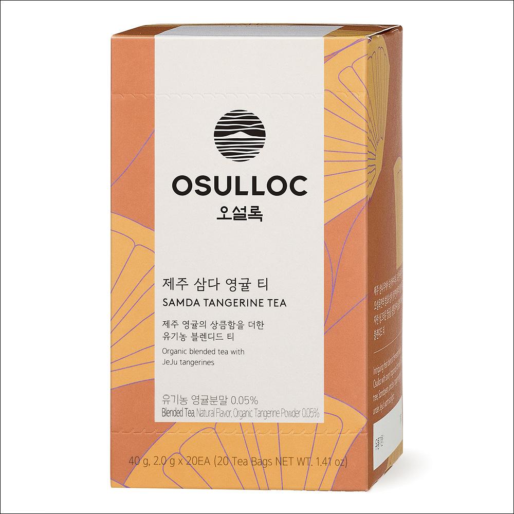 

OSULLOC - JEJU SAMDA TANGERINE TEA (Organic blended tea with Jeju tangerines) 2g x 20pcs x 1BOX