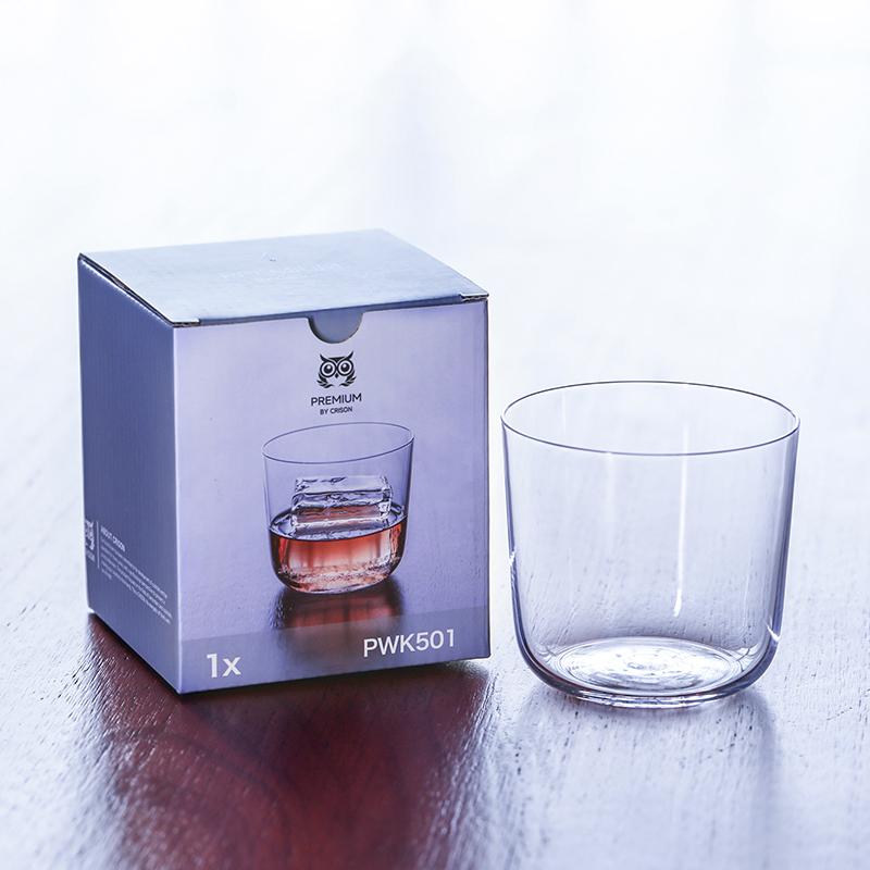 PWK501 CRISON Seria Boutique Styl Japoński Kryształowy Prosty Klasyczny Kieliszek Koktajlowy Szklanka do Whisky Szklana zastawa