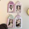 Strawberry Polka Dot Photo Card Holder - 3-inch Storage & Display Pendant