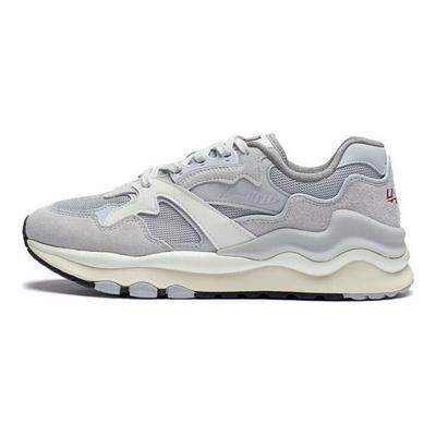 Li Ning 001 Montagne et Mer Tissu Cuir Synthétique Chaussures Décontractées de Sport Basses Homme Baskets Chuan-Gris Pierre AZGT007-1