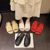 Retro sheepskin Roman thick-bottomed cool slippers women's summer new comfortable, lightweight and versatile summer outer slippers