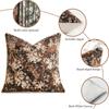 Retro Floral Throw Pillow Cover Cojines 45X45 Chenille Yarn-Dyed Jacquard Square Pillowcase Decoration Sofa Cushion Covers