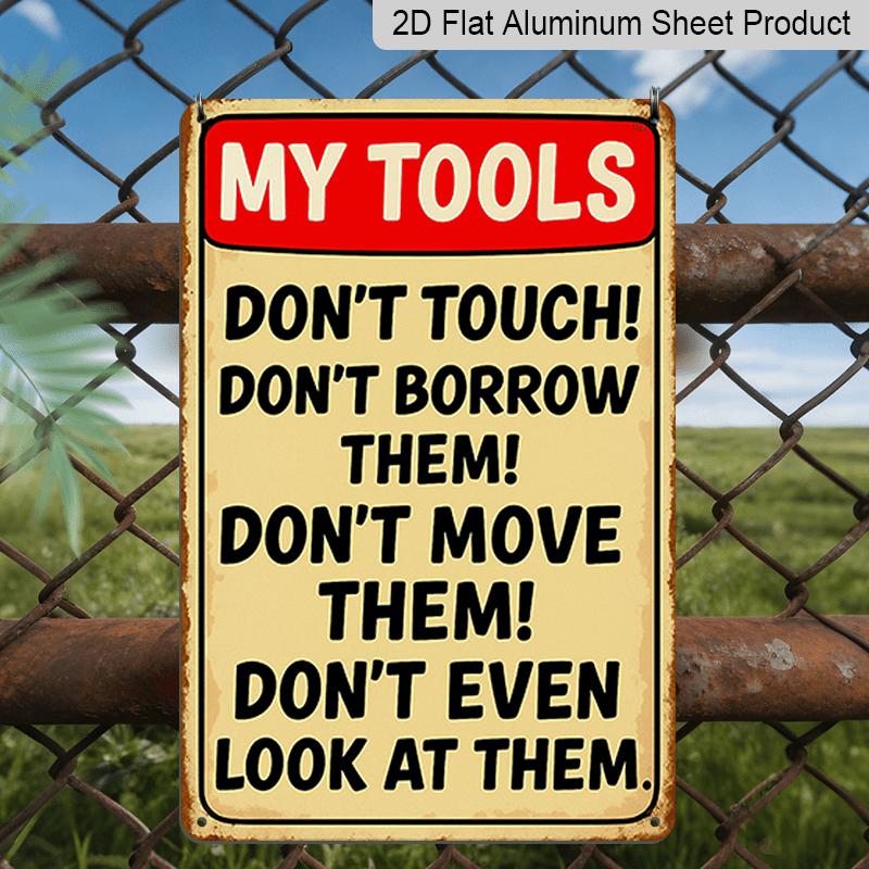 

2D Flat, One Piece, My Tools, Aluminum Art Card, Suitable As A Fun Wall Decoration for Outdoor, Living Room, Bedroom, Bathroom, Home, Bar, Cafe 20*30cm