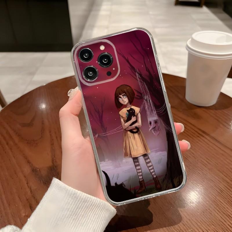 Game Fran Bow Phone Case For Iphone 15 14 Pro 13 Mini 11 12 Max Xr X Xs 7 8 Plus 6 Transparent Silicone Cover