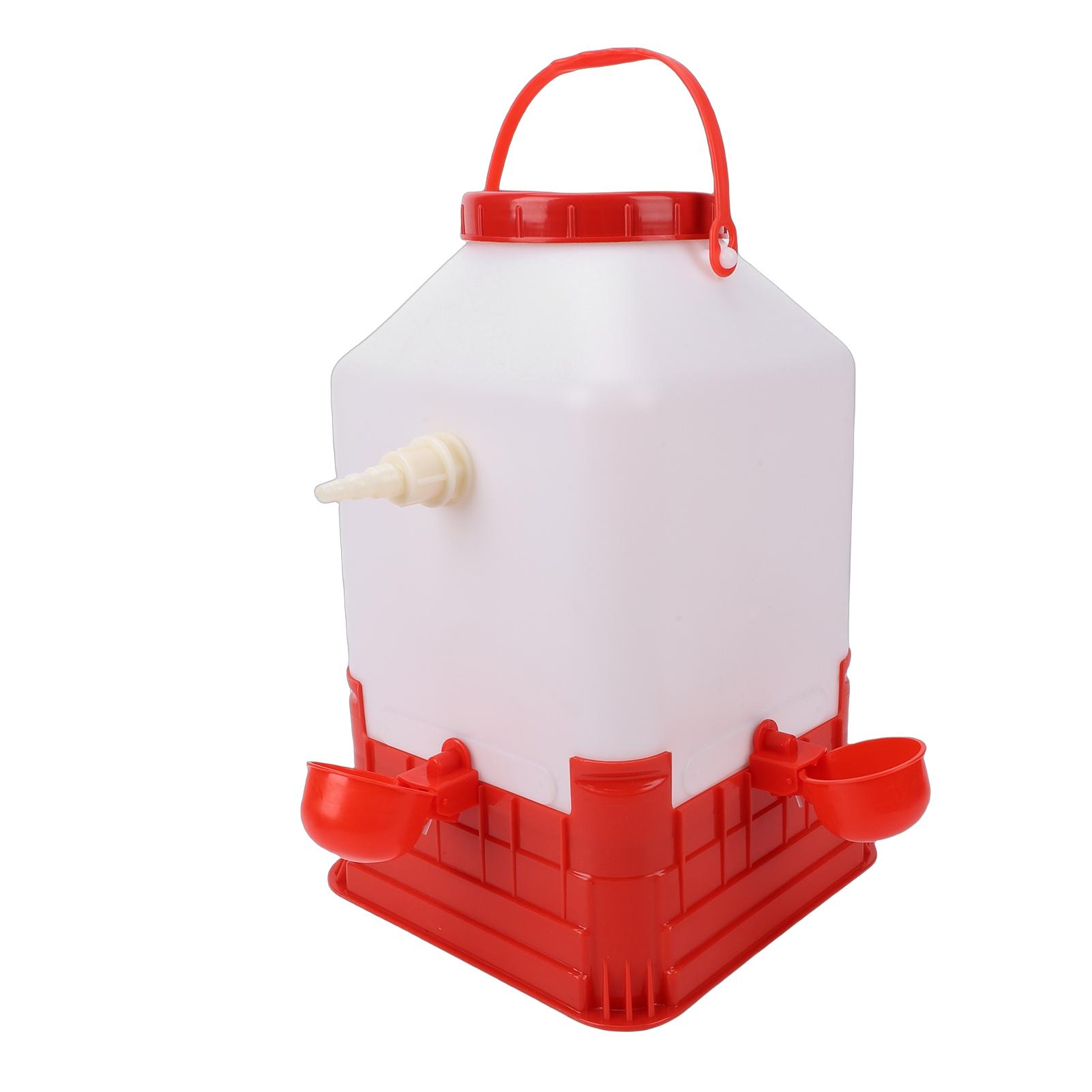 

Automatic Poultry Waterer 10L Large Capacity Multifunctional 4 Bowls Chicken Water Feeder for Farm