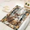 Vintage Deer Carpet Rug for Living Room Bedroom Home Sofa Decoration,Kids Play Non-slip Floor Mat