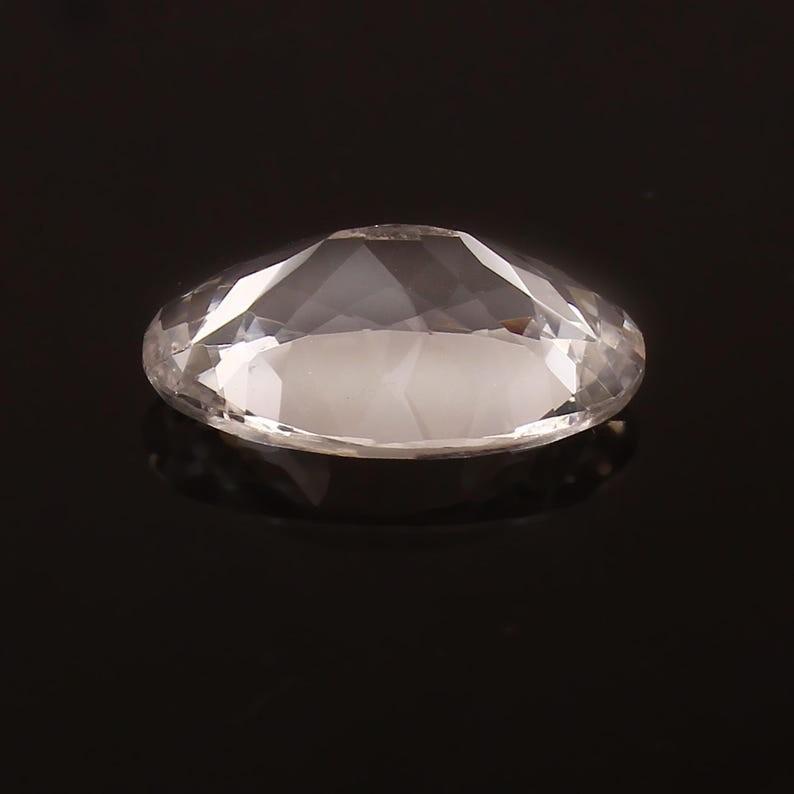 Flawless 20x15mm Heated Ceylon White Sapphire Emerald Cut Loose Gemstone