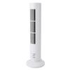 Mini Tower Fan Bladeless Desk Fan Quiet Cooling 2 Gears USB Desktop Table Tower Fan for Office Bedroom White