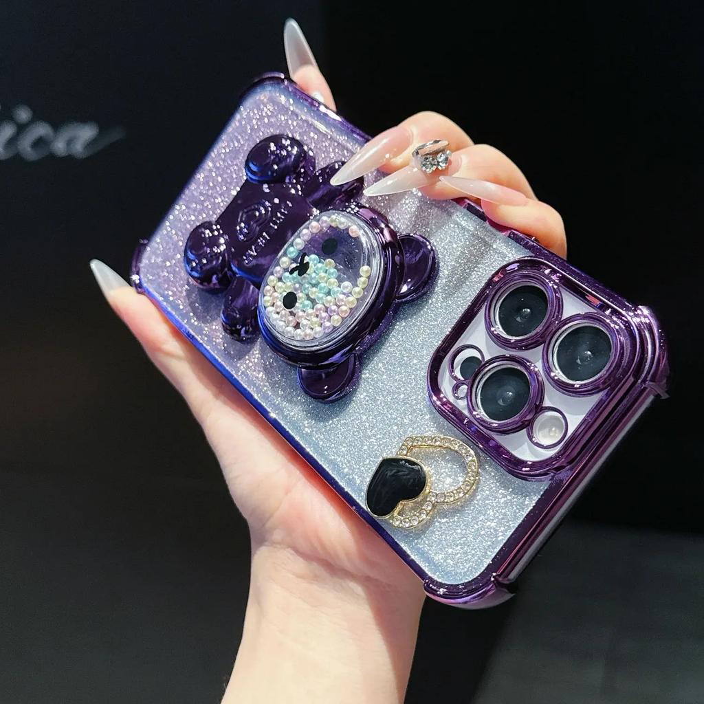 Lanyard Luxury Magnetic Plating Clear Case For XiaoMi 14T Pro Shockproof Silicone Cover