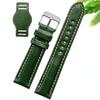 Genuine Leather watch strap for Rolex Green Submariner Omega  timex Vintage plus Tray Men Watch Band 20 22mm