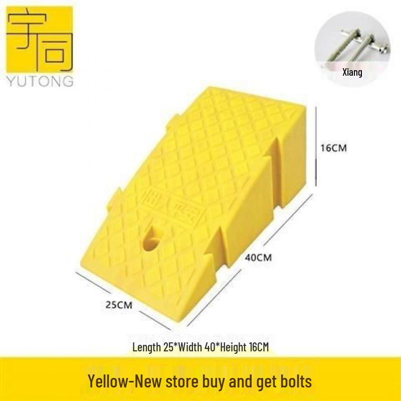 Dreieckige Kunststoff-Autoschwellenrampe & Geschwindigkeitsbegrenzungspad