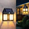 New Solar Tungsten Filament Lamp Outdoor Waterproof Intelligent Induction Wall Lamp Courtyard Garden Villa Lighting Night Light