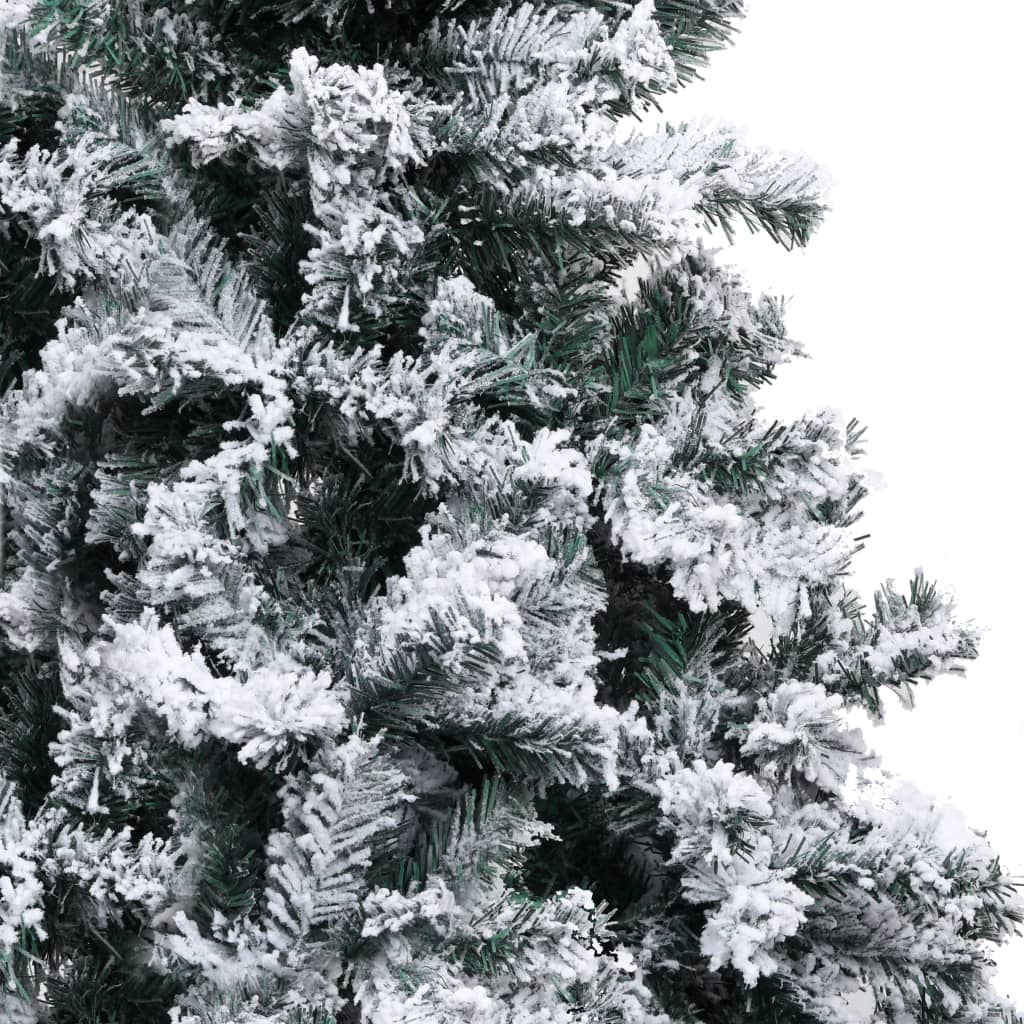 vidaXL Artificial Christmas Tree with Snow Green 240 Cm PVC