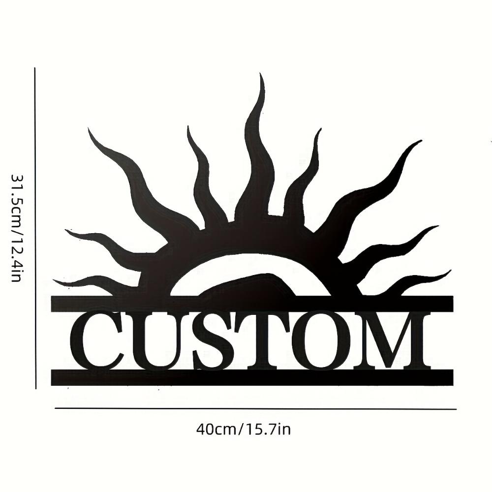 

Sunflower Metal Wall Art, Personalized Garden Decor, Outdoor Sign, Premium Powder Coated Gift