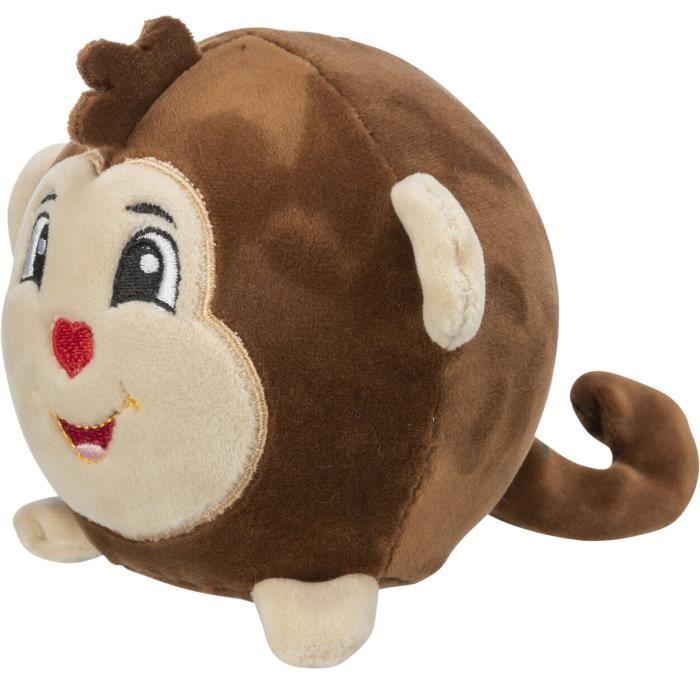 Jouet peluche - Trixie - Singe rond - Marron - Pack de 2 - Pour chien