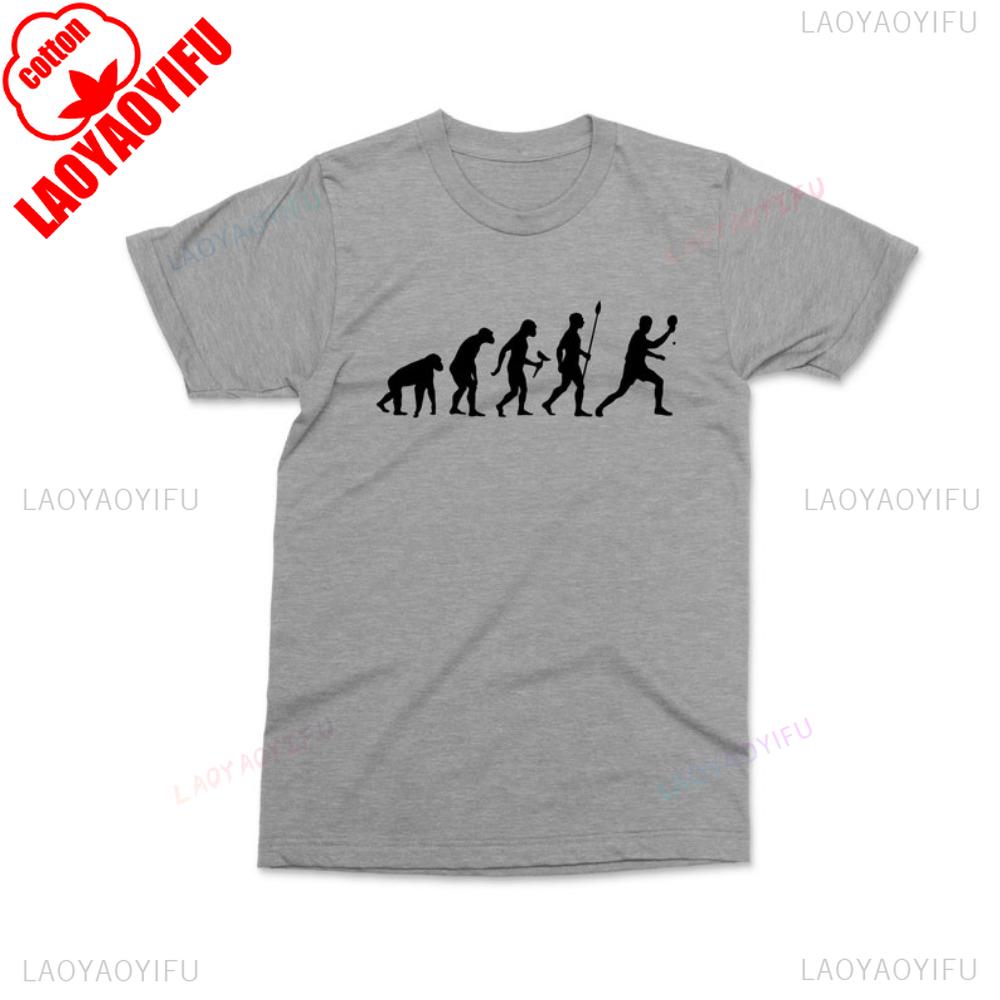 Ping Pong Evolution Table Tennis Tshirt Casual Fashion Loose Streetwear Short Sleeve Sports Man Tshirt Harajuku Cotton Tees