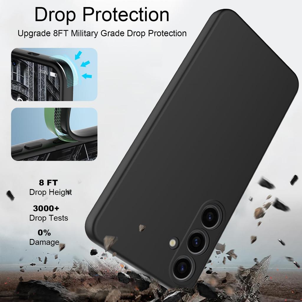 Noble Fashion Solid Colour Shockproof Protective Liquid Silicone Phone Case For Samsung Galaxy A57/A37/A27/A17/A07