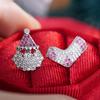 Boucles d'oreilles en alliage de cuivre et Zircon pour femmes, bijoux à la mode, cadeaux de fête de mariage